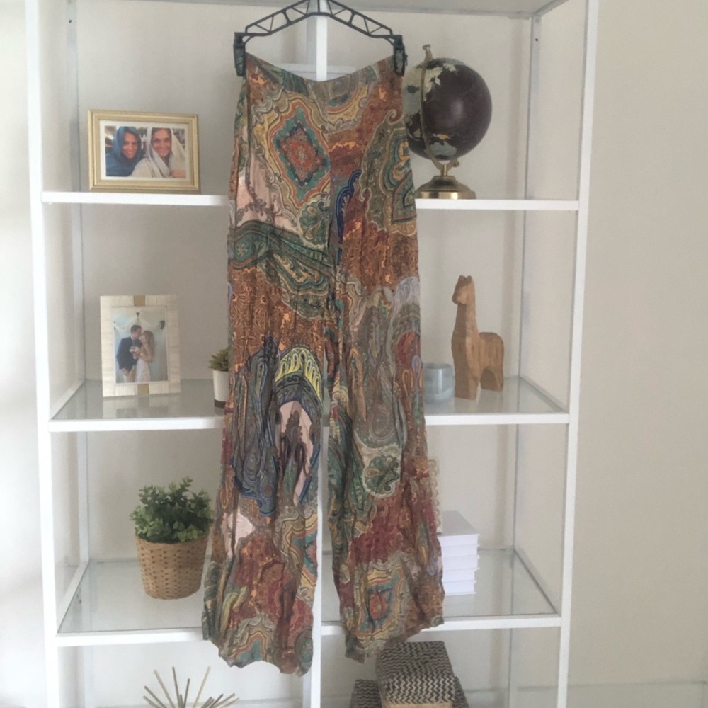 Zara flare paisley pants